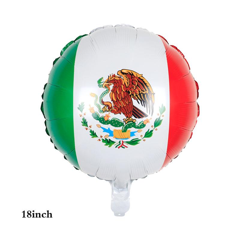 Mexican Carnival Flag Burrito Pitana Aluminum Balloon Cactus Avocado Carnival Party Balloon
