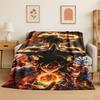 Cartoon D-Dragon Ball Anime Game Flannel Blanket Soft Warm Throw Blanket for Bedroom Living Room Bed Travel Camping Picnic Kid