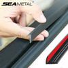 SEAMETAL Car Side Window Seal Strip Rubber Auto Window Gap Filler Protector Strips Noise Insulation 7-Shaped Seal Sticker Strip