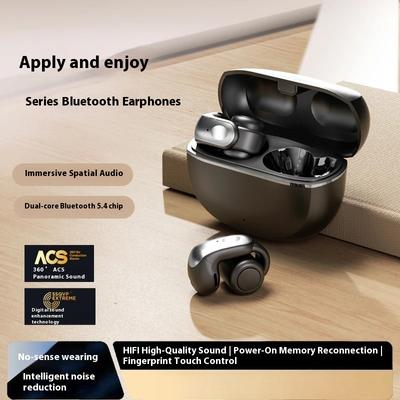 Ear Clip Bluetooth Headset Sports for Android Apple Long Battery Life Digital Display