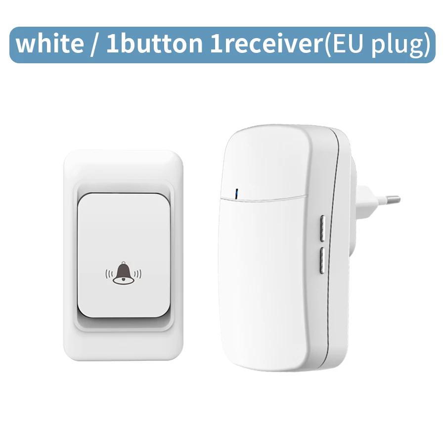 Outdoor Wireless Doorbell Waterproof House Chime Kit 300M Remote EU US Intelligent Smart Door Bell Home 38 Remote Ringtones