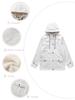 Women's Spring and Autumn Hooded Windbreaker Composite Plush Waterproof Jacket Long Sleeve Plush Jacket