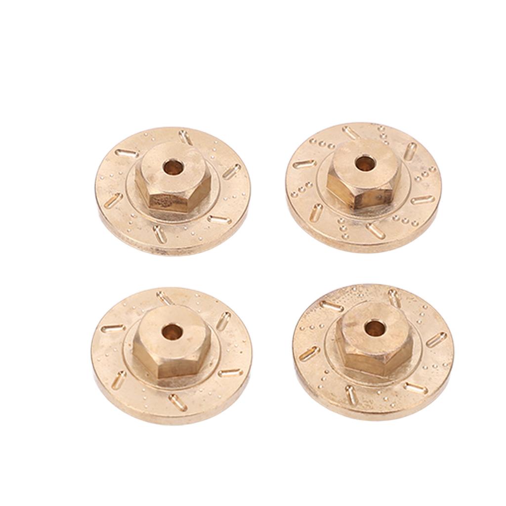 RC Brass Hexagonal Counterweight Adapter Wheel Weights Hex Adapter for Kyosho for Mini Z for Wrangler 1/18 1/24 RC Car