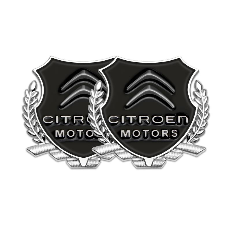 3D Metal Logo Badge Car Styling Stickers Decoration Decal For Citroen C1 C2 C3 Vts C4 Saxo C4L C5 C6 C8 Xsara Picasso Berlingo