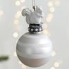 Ornamenti di Natale in Vetro Premium con Forme Creative a Goccia e Scoiattoli e Dettagli Dinamici di Glitter
