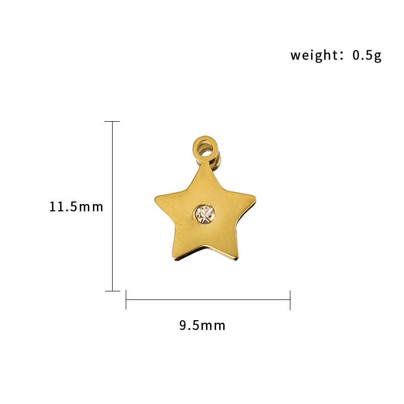 Sun And Moon Round Pendant Necklace 18K Pendant Series Ring Gold Color Preservation Independent Station Necklace Accessories