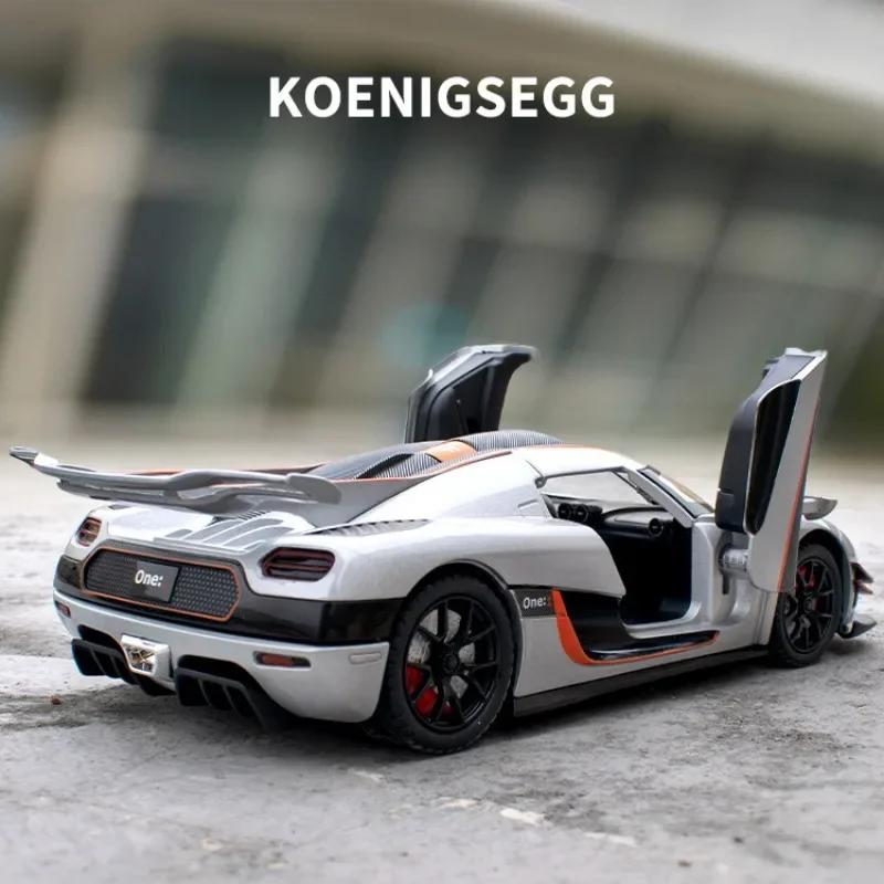 Diecast 1:24 One1 Sport Car Model Imitation Alloy Casting Metal Children's Toy Vehicles Collective Home Decor Gifts
