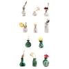5/6/11Pcs Mini Vase Refrigerator Magnet DIY Home Office Kitchen Locker Fridge 3D