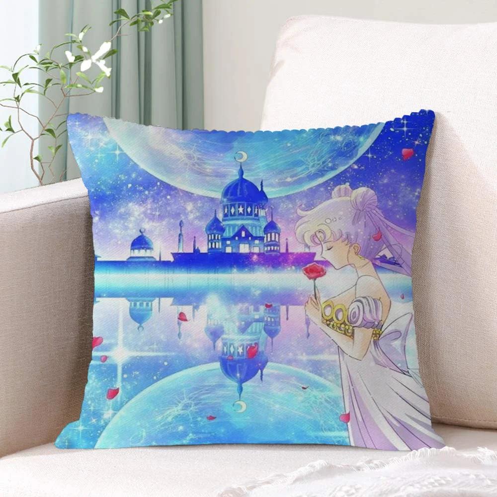 

Дом и Декор Наволочки Сейлор Мун Декоративная Подушка Персонализированные Подарки 45x45 Наволочка для Подушек Подушки Диван 50x50 Подарок 40x40cm16x16Inch