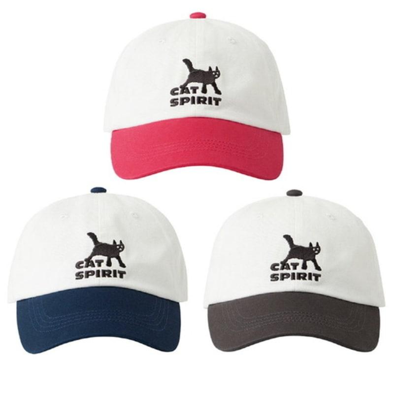 

URBANAGE [2PACK] Cat Spirit Two-Tone Ball Cap (3COLOR) CHARCOAL_NAVY