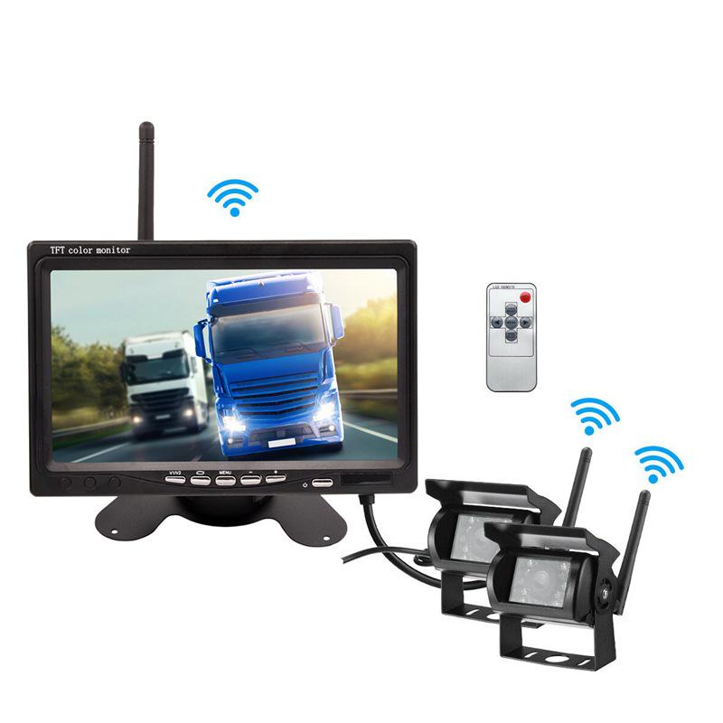 7-Inch Wireless Rearview Camera for Trucks, Buses, Trailers & Excavators