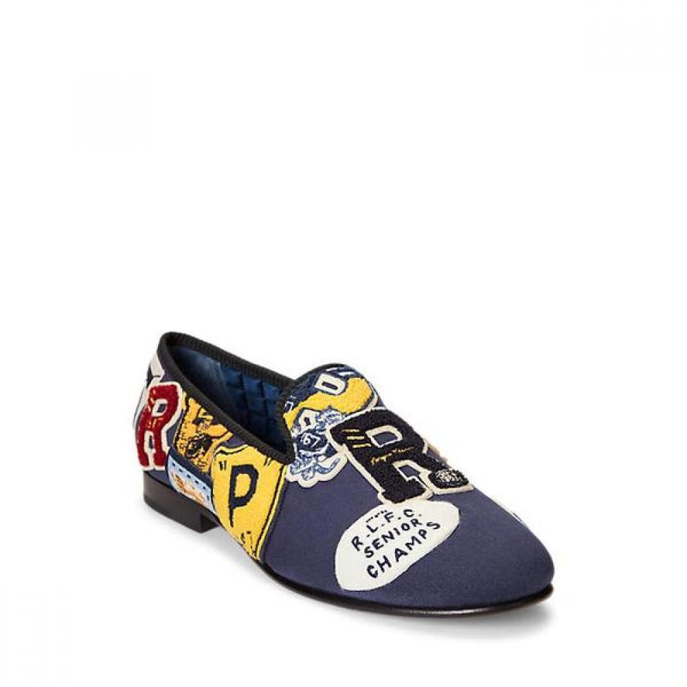Polo Ralph Lauren Men S Logo Patch canvaS Slipper Mapoftw0z220033410