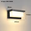 Led Outdoor Wall Light Waterproof IP65 Motion Sensor Led Outdoor Lighting Porch Lights Balcony Garden Lights Outdoor Wall Lamp