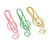 100Pcs Fancy Paperclips Music Note Style Anti Slip Metal Box Packed Cute Paper Clips for Notebook Sc
