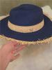 202509-pei27404  INS CHIC Summer Color Patchwork   Lady Fedoras Cap Men Women Leisure Holiday Beach Jazz Hat