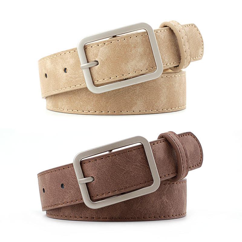 Ladies' Ancient Belt, Women's Casual Pu Belt, Versatile and High-end Jeans Belt for Women