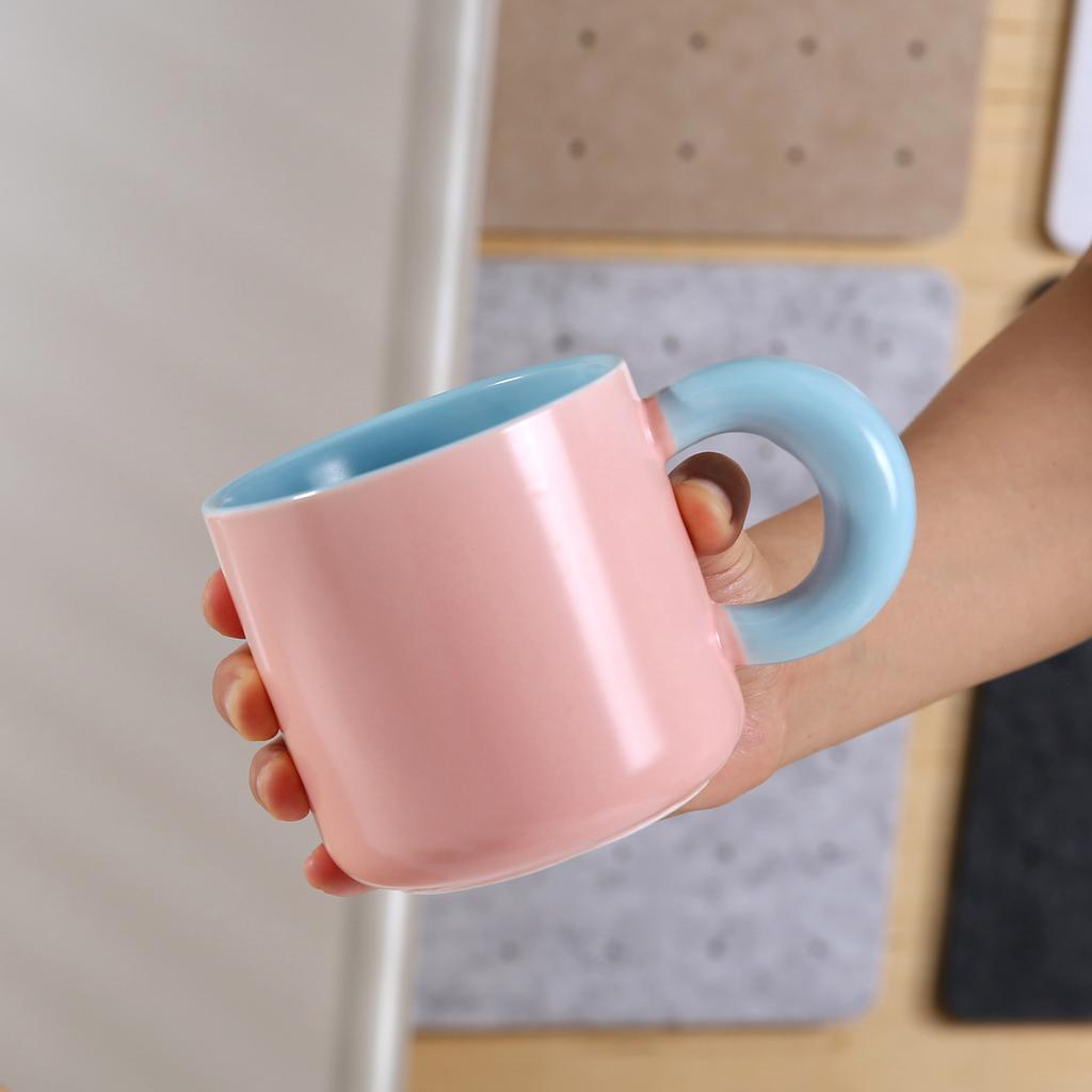 Copo Térmico Ins Copo de Café da Manhã Grande Capacidade Copo para Casal Copo