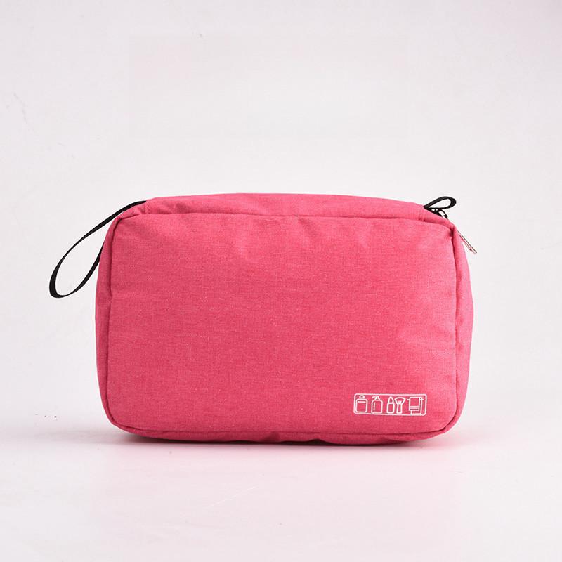 Compact Travel Cosmetic Bag With Hanging Hook For Skincare Products In Various Colors StyleG