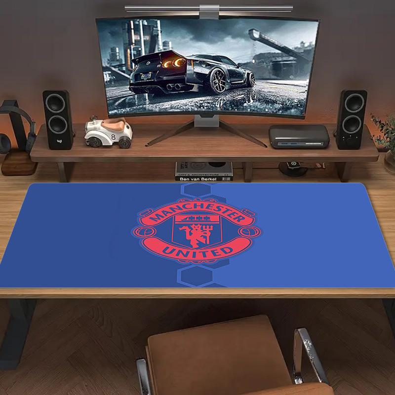 Man United2 Print Cushion Non-slip Laptop Tablet Big Mousepad XXL Mat Mini PC Playmat With Lock Edge