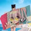 Virtual Idol Super S-Sonico Beach Towel Colorful Bath Towels For Girl Microfiber Quick Dry Sand Free Beach Yoga Gym Pool