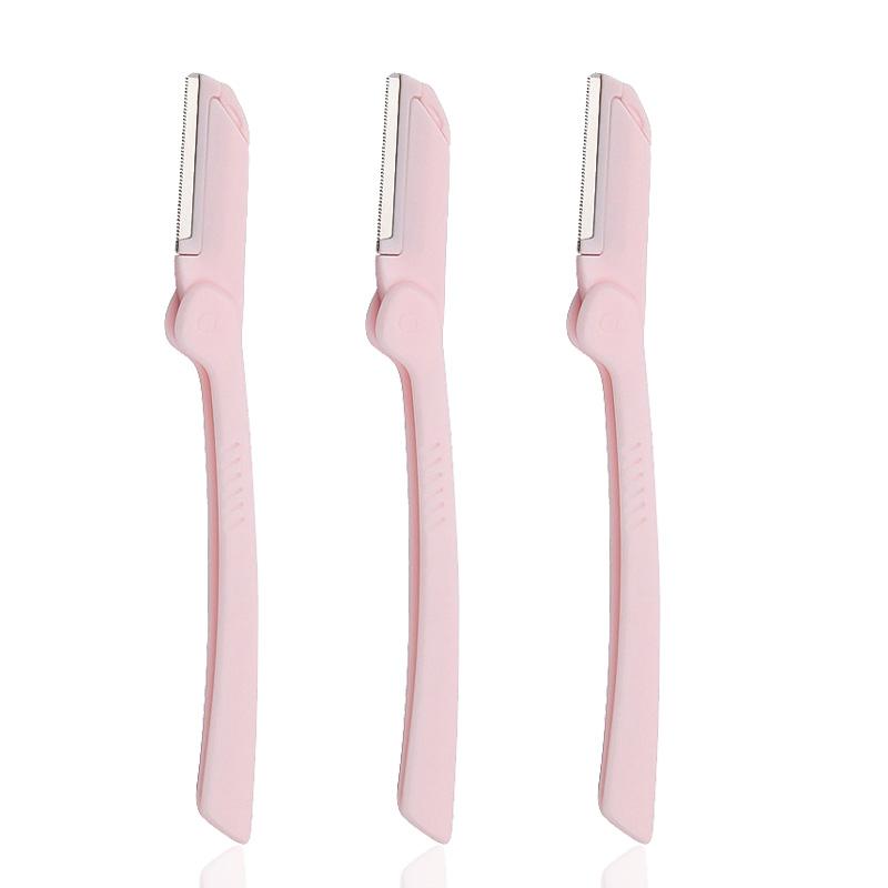 5/3pcs Ladies Face Shaver Eyebrow Trimmer Portable Face Razor Eye Brow Blades Shaping Scissors Hair Removal Beauty Tools