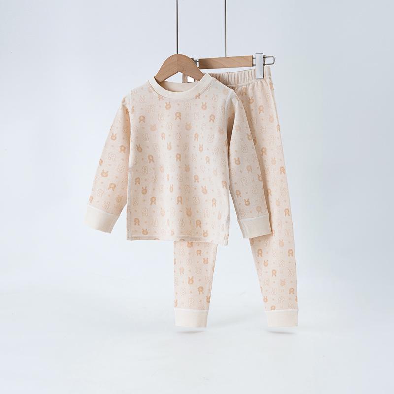 

Colored Cotton Kids Underwear & Pajama Set - Round Neck, Warm Autumn & Winter Wear for Girls and Boys 120 cm