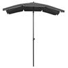 Sun Umbrella with Pole 200 X 130 Cm Anthracite