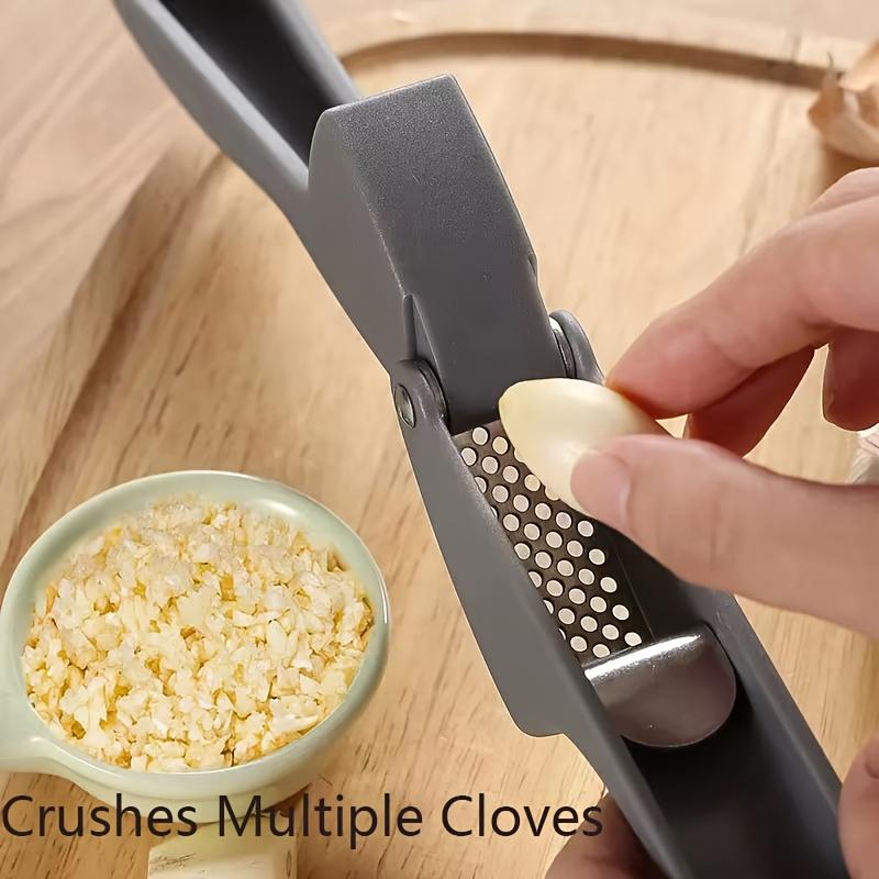 Stainless Steel Garlic Press , Manual, Compact , Portable Design for Quick, Easy Garlic Crushing, Perfect for Home Kitchen Use, Garlic Crusher