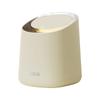 Mini Countertop Garbage Can Small Plastic Countertop Wastebasket Waste Can with Press Type Lid for Bathroom Bedroom