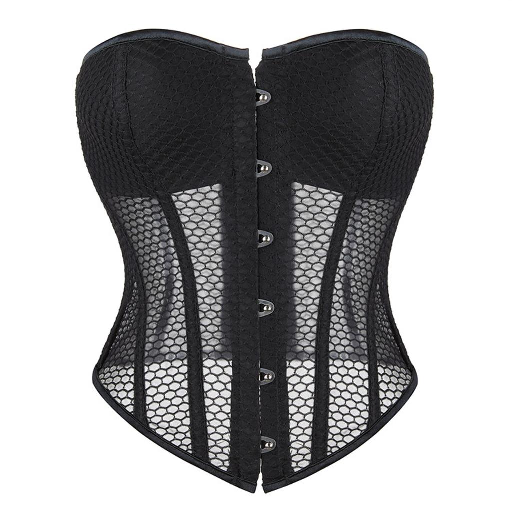 Korzetové topy pro ženy, tvarované spodní prádlo, trimovaný pas Push Up Bodysuit Bustier Top