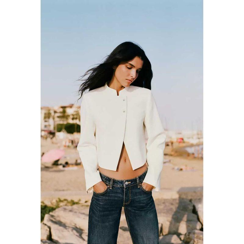 Zbzr Autumn New Women clothes Western Style Fashion Temperament Versatile Solid Short Blazers 5247841