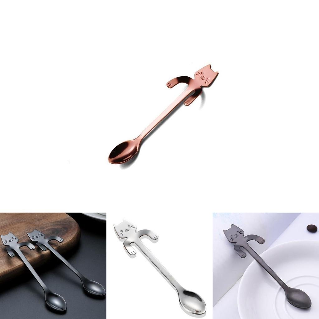 Unique Stainless Steel Cat Spoon With Cute Claws Perfect For Stirring Coffee And More