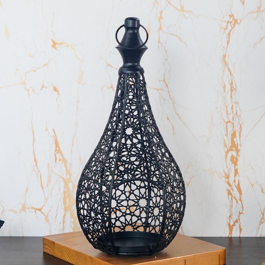 Metal Lantern Candle Holder Morocco Candle Holder Ornament Vintage Home Candle Holder Decoration Farmhouse Style Wrought Iron