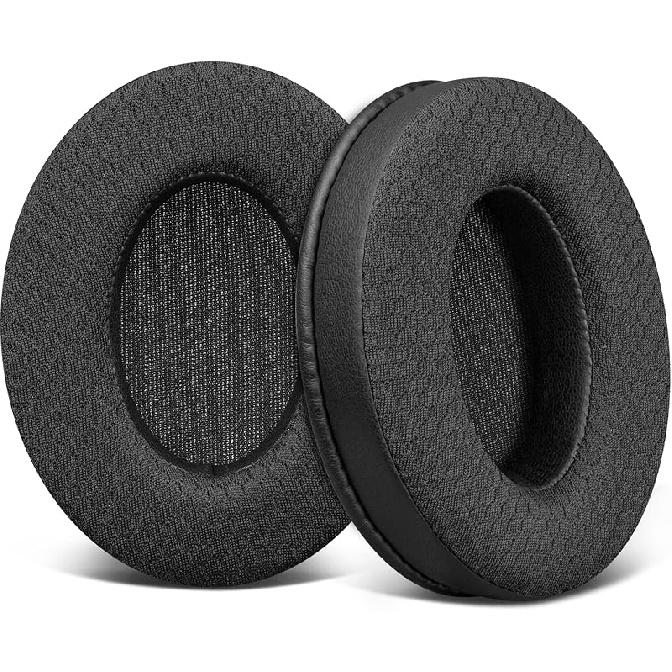 SOULWIT Earpads Replacement for Sennheiser HD202/HD202II/HD203/HD212/HD212-Pro/HD437/HD447/HD457/HD477/HD497/EH150/EH250/EH350/HD62-TV/HD65-TV, Ear чёрный