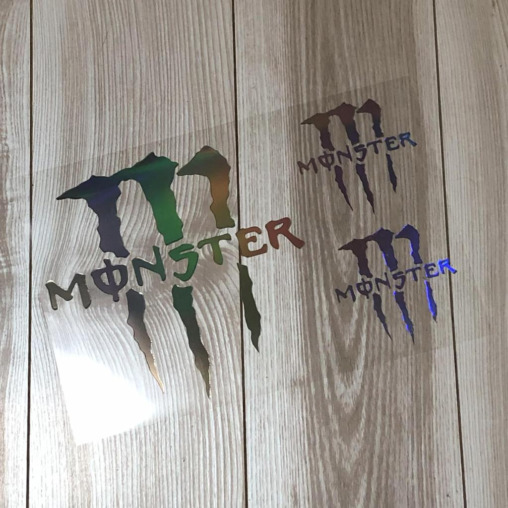 Monster Cutting Stickers 1 Large Sheet (7.5 inches x 7.5 inches (190 mm) x