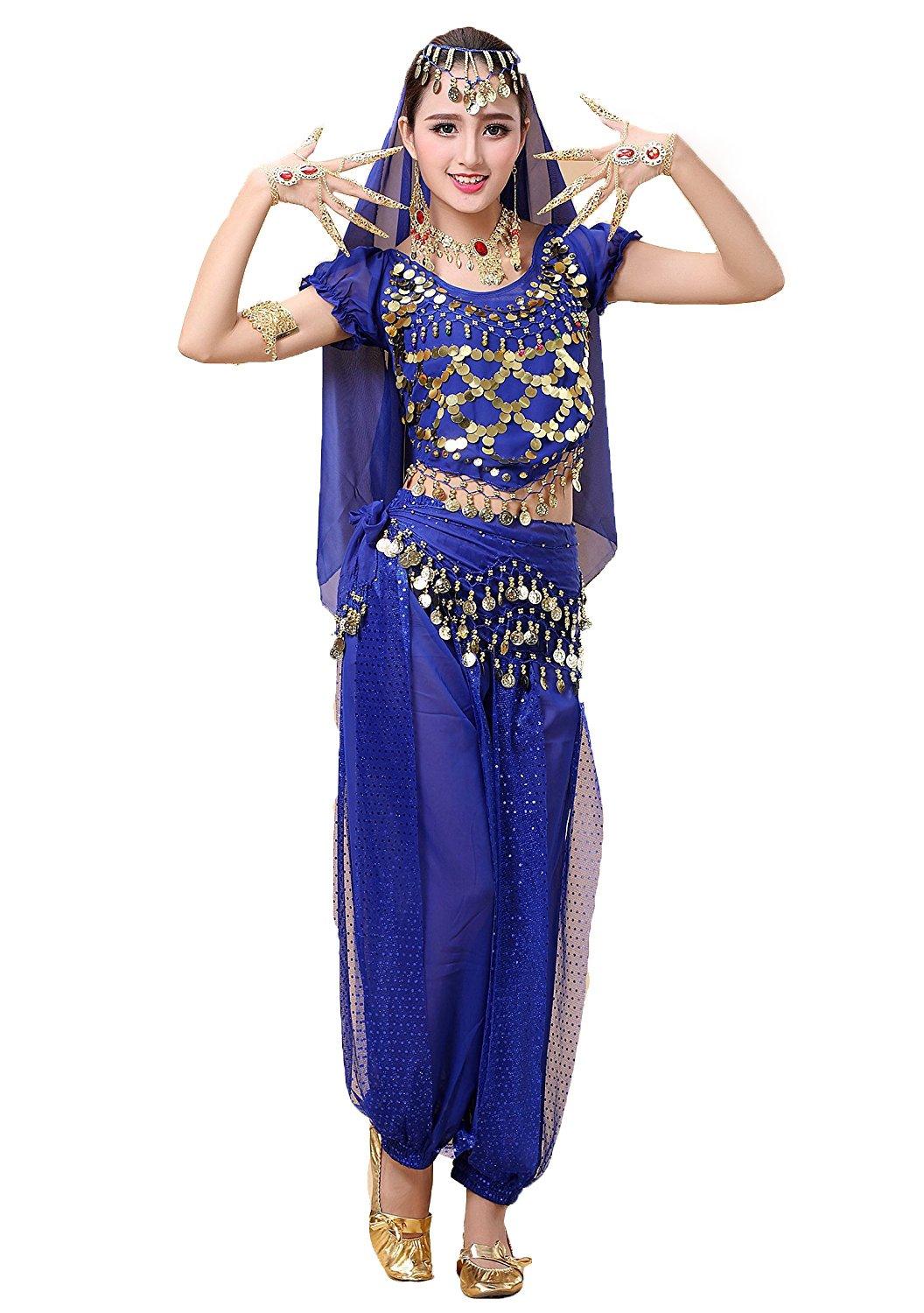 

Костюм Жасмин Аладдин Большого размера Идеально подходит для школы танца живота и взрослых [amaletPlay] Женский набор из 7 предметов, XL, Хэллоуин, Косплей, Танцы, Вечеринки,