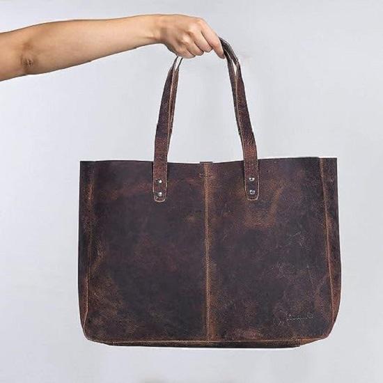 

Кожаная сумка через плечо для женщин, кошелек-ранец, дорожная сумка для покупок, многофункциональная сумка-мессенджер 15 x 12 x 5 in коричневый