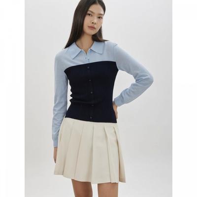 Layered Bustier Color Pullover C261ksk002