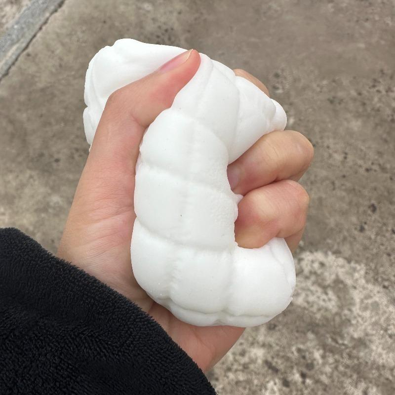 Milk White Soap Fidget Toy Squishy Square Pillow Squeeze Toy Fun Anti-stress Sensory Toy Relieve Anxiety Antistress for Friend
