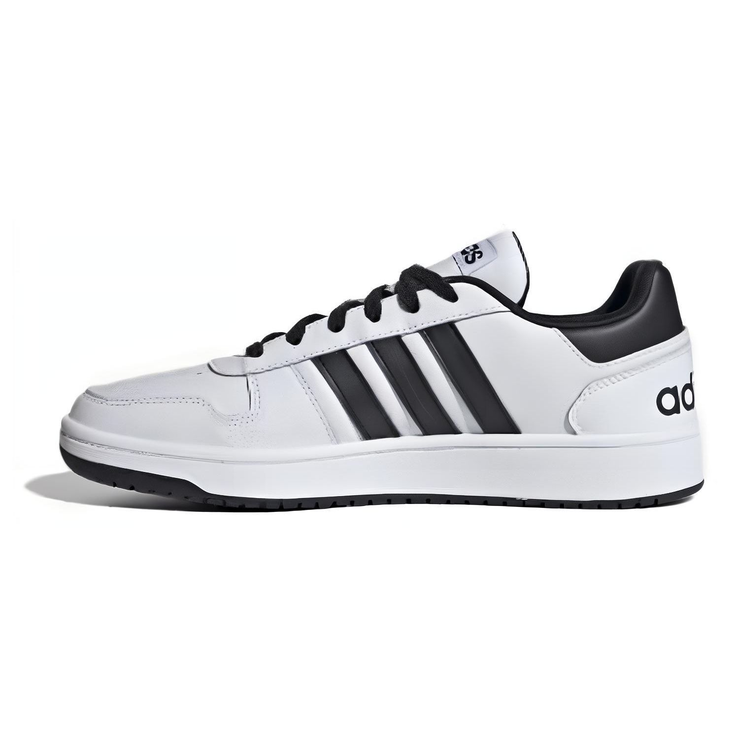

Adidas Neo Hoops 2.0 Synthetic Leather Versatile Non-Slip Durable Low-Top Lifestyle Casual Shoes Unisex Sneakers White Black JI2759