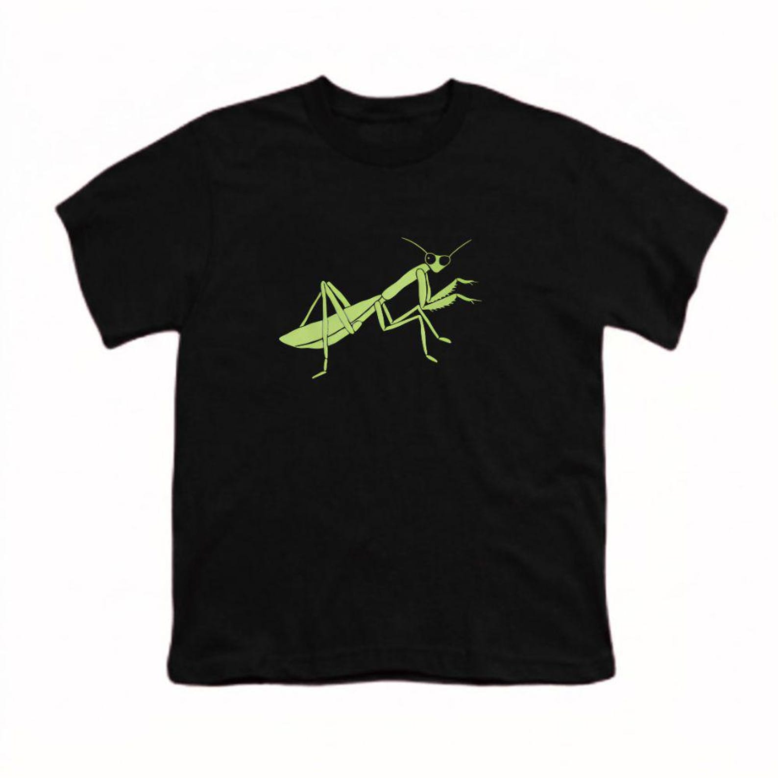 Praying Mantis Graphic Tee, Insect Lover Nature TShirt L