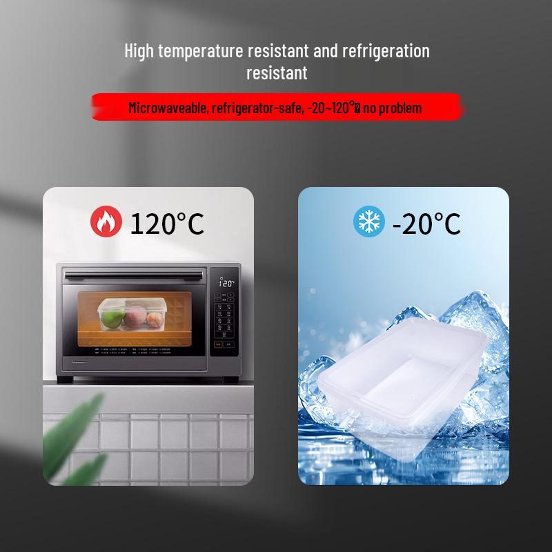Microwaveable Transparent Food Storage & Organizer Box