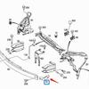Mercedes-Benz W204 C-Class Front Bumper Inner Skeleton Bracket (2046200185/2046200285).
