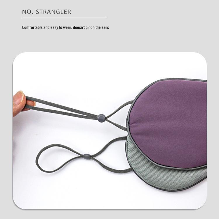 Reversible Warm & Cool Sleep Mask: Light-Blocking, Breathable, Solid Color Eye Protection