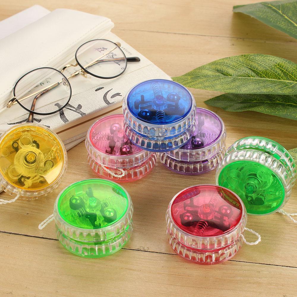 

Flashing Luminous Yo-Yo: Automatic Return Toy for Kids 5.7*3.5CM синий
