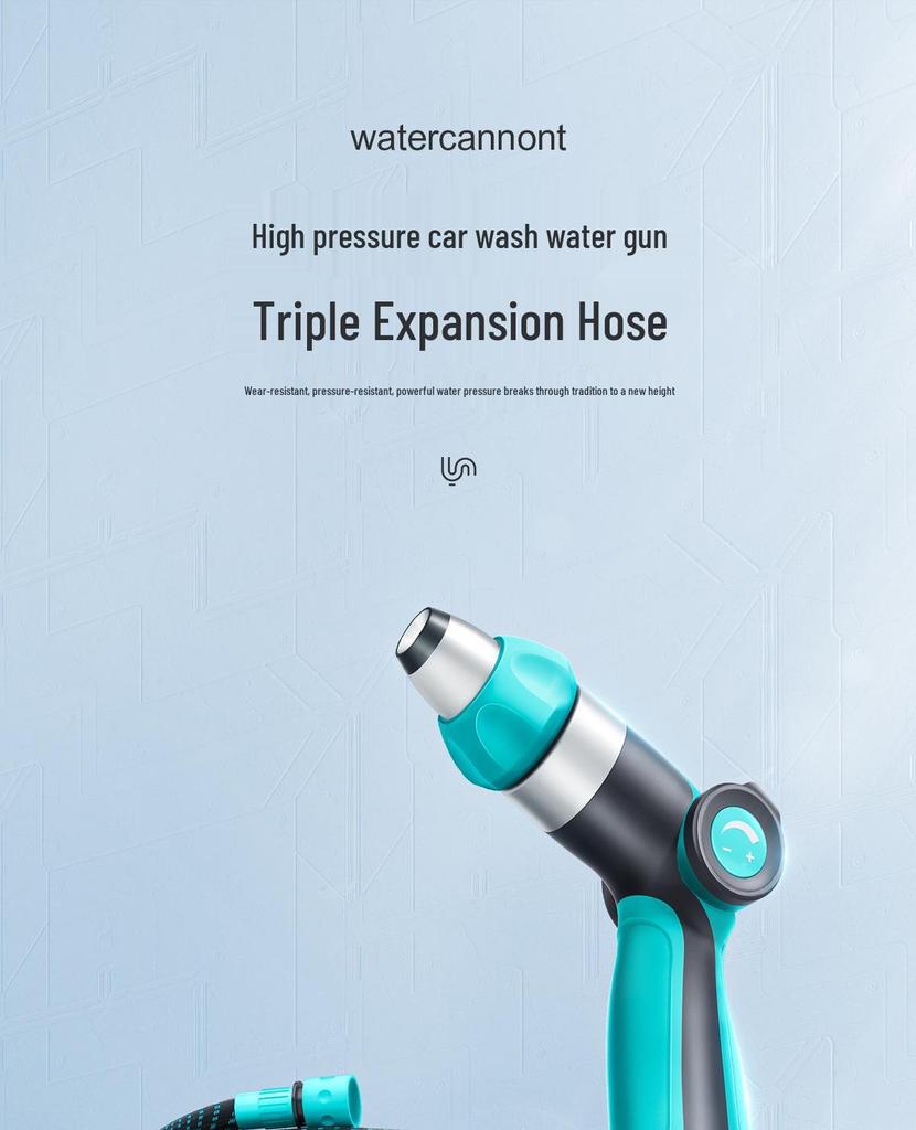 High-Pressure Water Gun: Garden Sprinkler & Floor Cleaner with Telescopic Hose