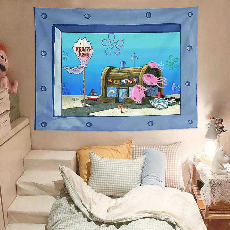Patrick Star SpongeBob Wall Tapestry - Birthday, Bedroom, Dorm Decor