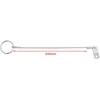 2 Pcs Stainless Steel 304 Lanyard Cable Safety Tether Wire For Loss Prevention 1 Loop With Quick Release Ring & Rubber Coating