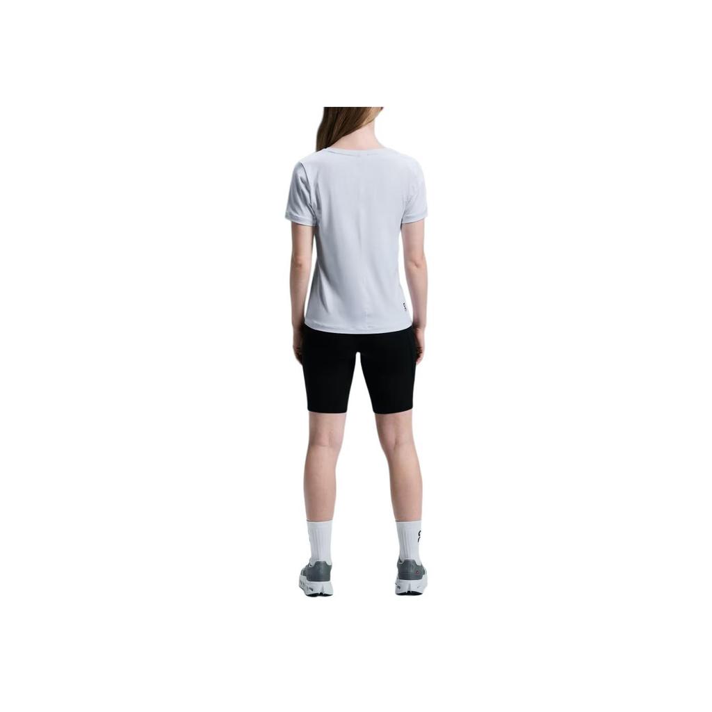 On Movement T 2024 Herbst Winter Fitness Trainingsserie Fashi Logo Rundhals Kurzarm Damen Tops Weiß 1WE30380069
