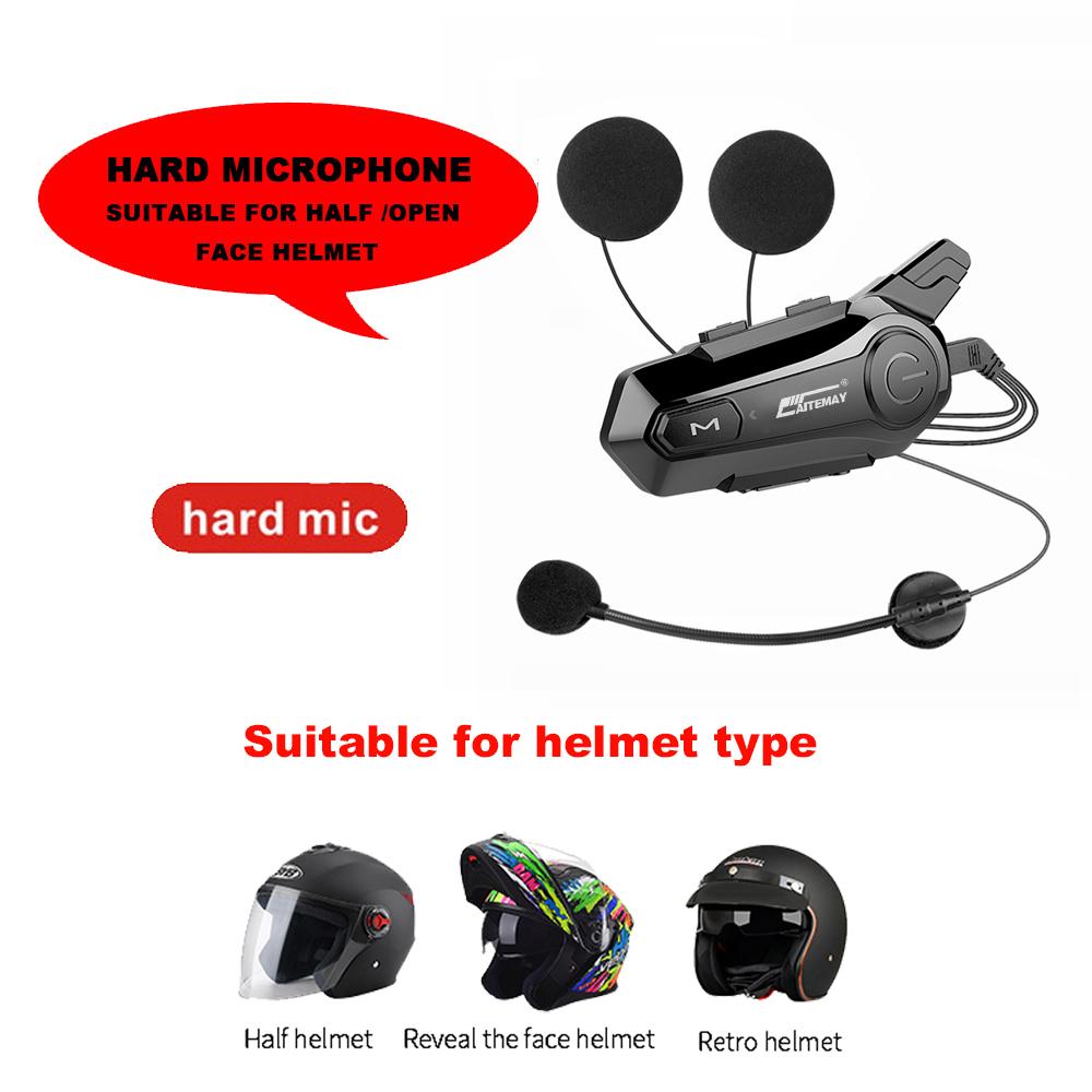 X1 Plus Motorcycle Bluetooth 1000M Intercom Helmet Headset For 2 Rider Intercomunicador Moto Waterproof Interphone Earphone